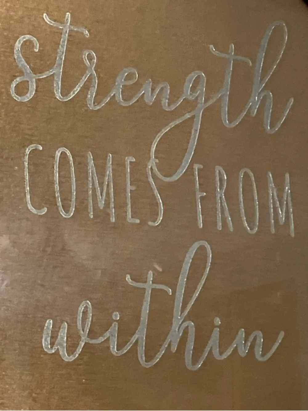 “ Strength Comes From Within “ PICTURE FRAMED W/ A FREE necklace & Hair Pins!!!